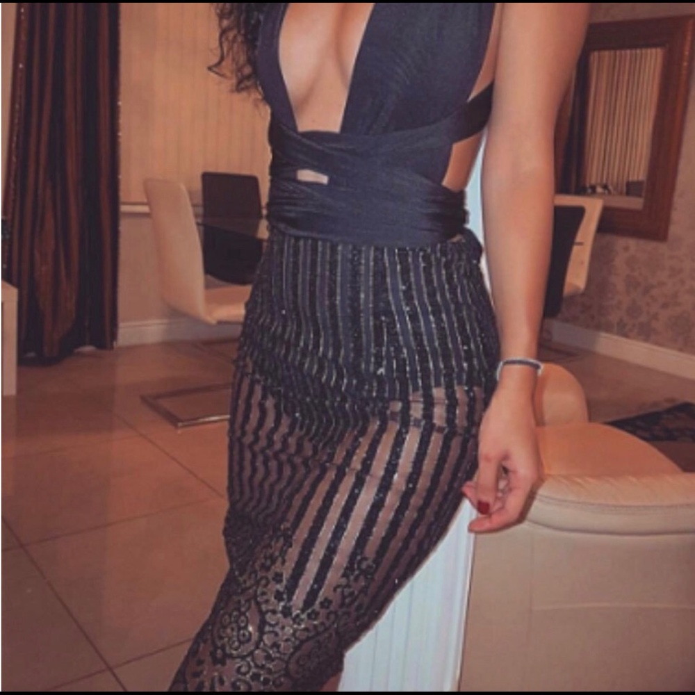 Hot Mesh Dress - Black